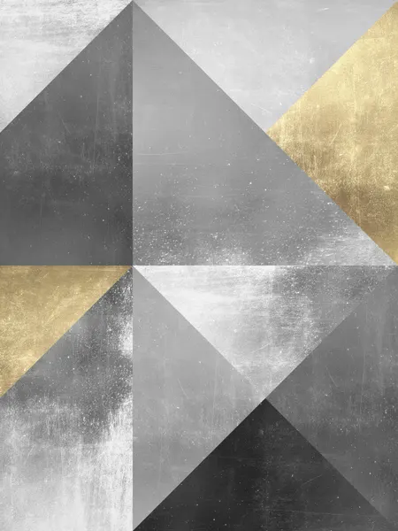 Modern Gold Triangles by Vitor Costa