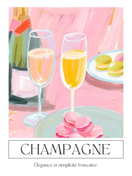 Pink Champagne Macarons by Ohkimiko