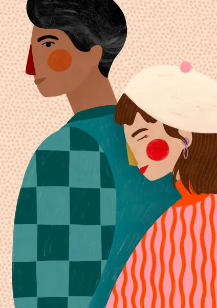 Warm Couple Portrait by Bea Müller