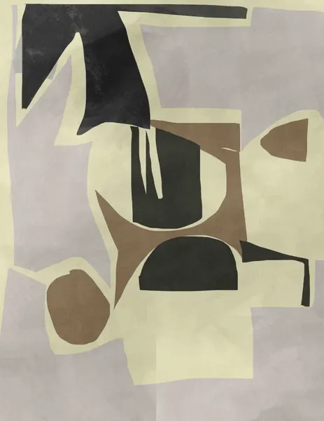 Muted Abstract Shapes by cartissi