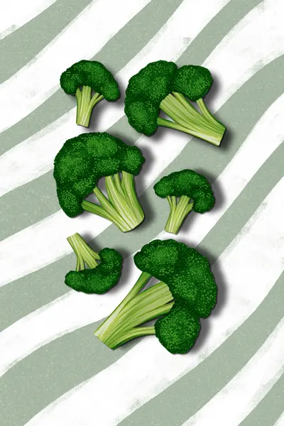 Green Broccoli Pattern by EMELIEmaria