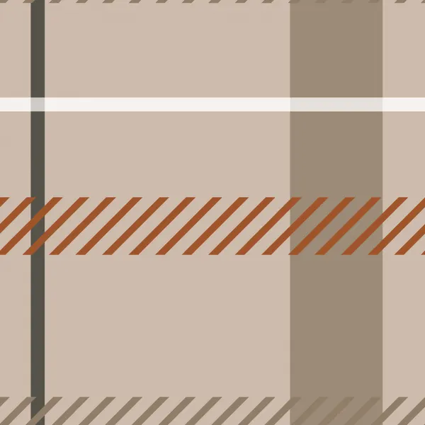 Warm Beige Plaid Pattern by Irene Demetri