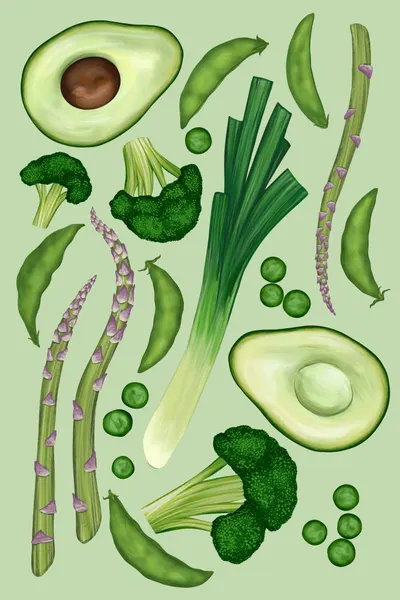 Vibrant Green Vegetables by EMELIEmaria