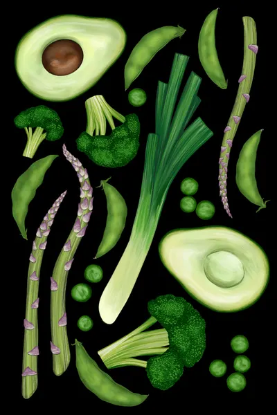 Vibrant Green Veggies by EMELIEmaria