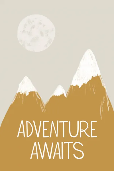 Adventure Awaits Snowy Peaks by Menina Lisboa