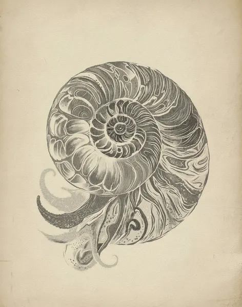 Intricate Nautilus Spiral by Josie George
