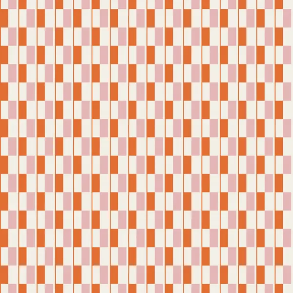 Retro Orange Pink Blocks by Little Dean