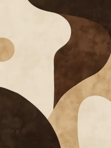 Earthy Flowing Shapes by Bilge Paksoylu