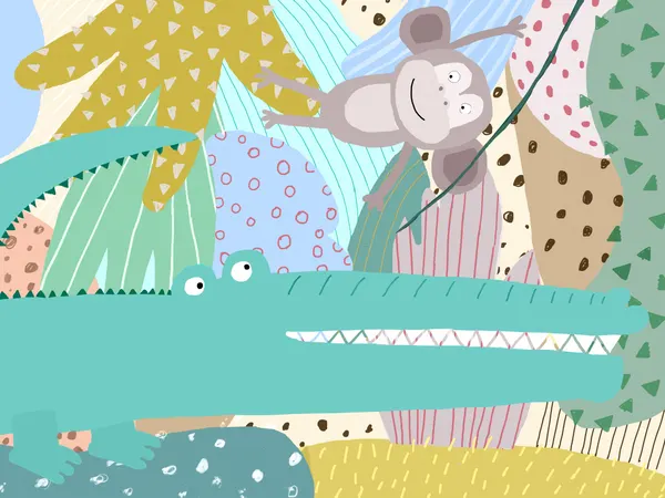 Playful Jungle Animals by Carla Daly