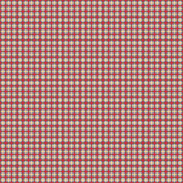 Rustic Red Beige Plaid by Little Dean