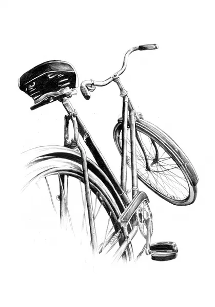 Vintage Bicycle Sketch by Kulik