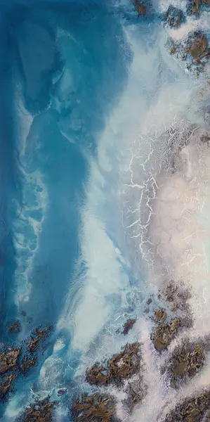 Aerial Beach  - Seaside Whispers 1 by Petra Meikle de Vlas