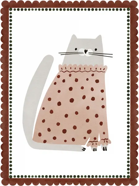 Polka Dot Feline by Treechild