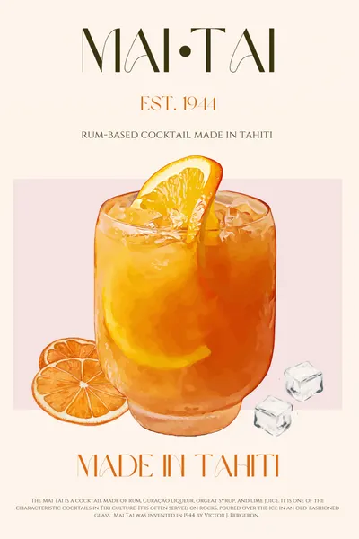 Mai Tai Tropical Drink by Nazma Khokhar