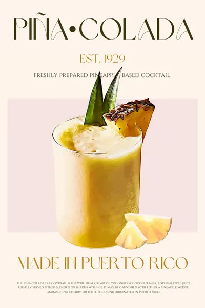 Puerto Rico Piña Colada by Nazma Khokhar