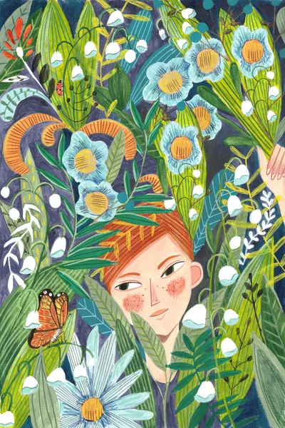 Woman in nature by Caroline Bonne Müller