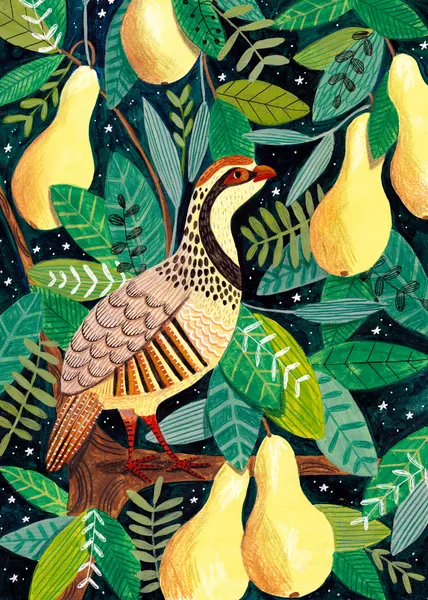 Partridge in a pear tree by Caroline Bonne Müller