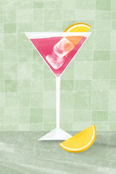 Refreshing Pink Cocktail by EMELIEmaria