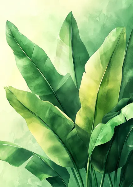 Lush Tropical Greenery by Justyna Jaszke