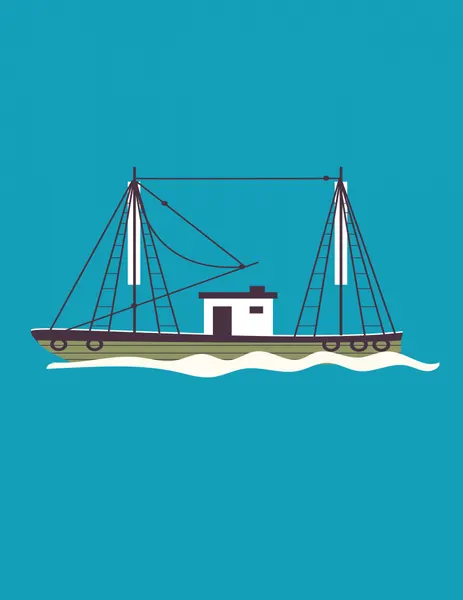 Serene Fishing Vessel by Nicholas