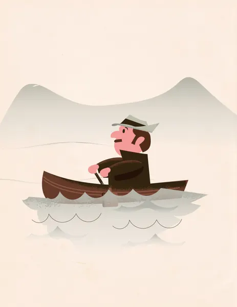 Serene Boat Trip by Nicholas