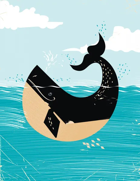 Breaching Ocean Whale by Nicholas