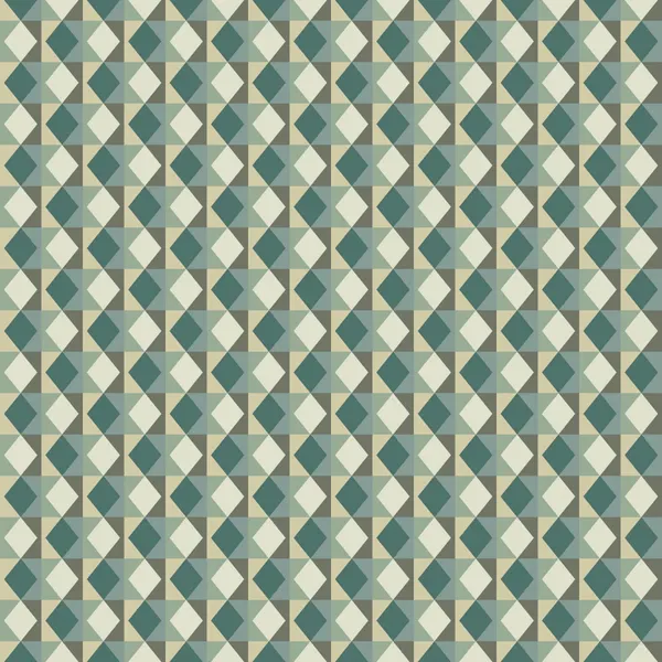 Retro Teal Diamonds by Little Dean