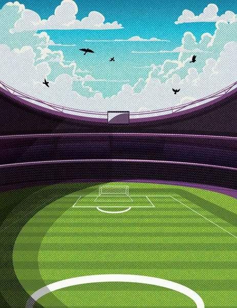 Vibrant Soccer Stadium by Nicholas