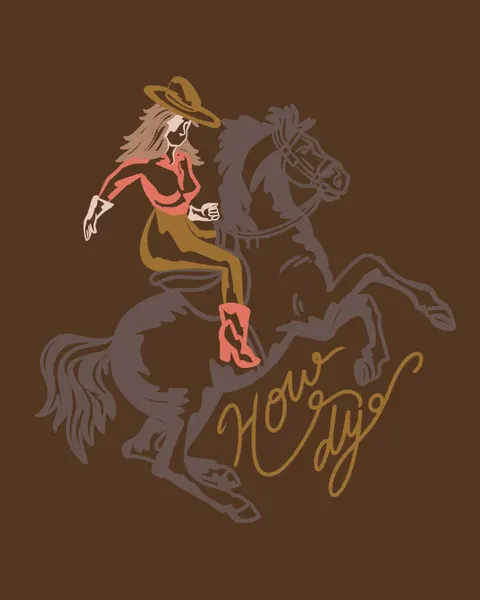 Howdy Cowgirl Ride by Nikita Jariwala