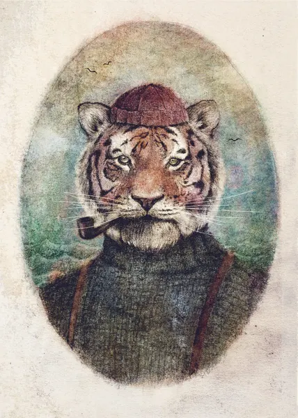 Gentleman Tiger by Mike Koubou