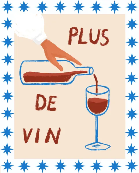 Wine Pour Delight by Petra Lizde