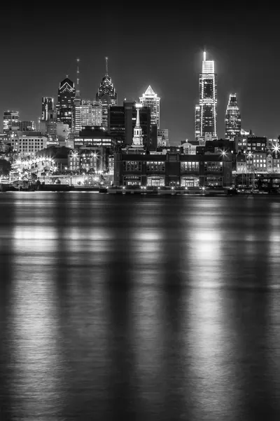 Philadelphia Night Skyline by Melanie Viola