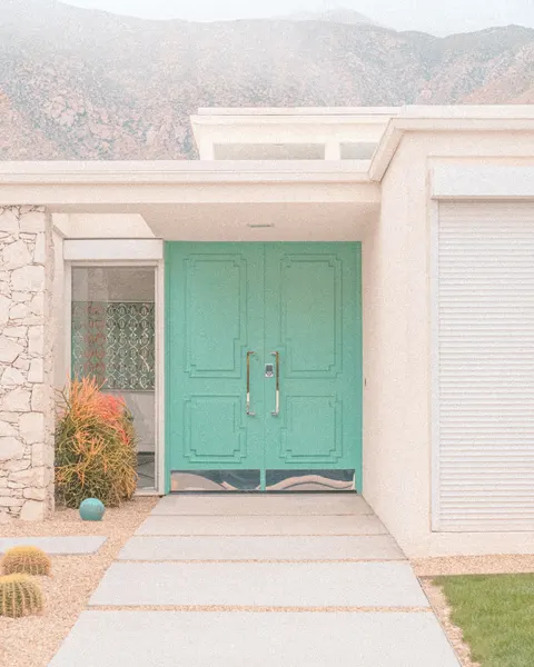 Turquoise Entryway by Tom Windeknecht