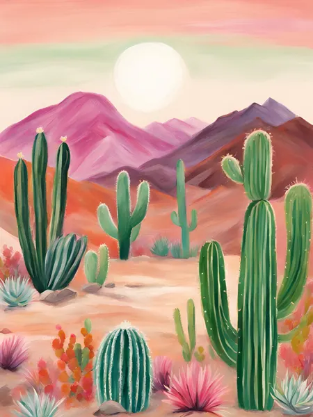 Southwest Desert Sunset by Ohkimiko