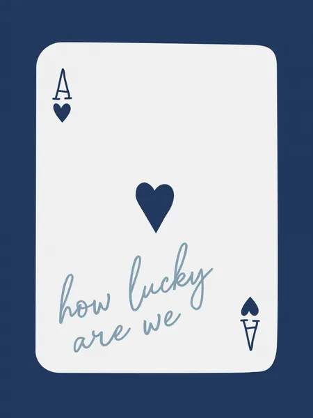 Ace of Hearts Lucky Us by Jolly and Dash