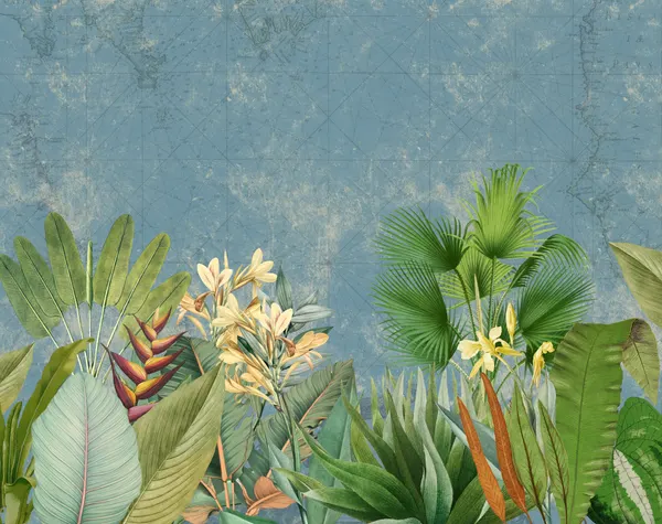 Lush Tropical Map by Uta Naumann