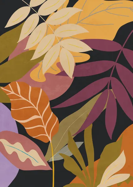 Vibrant Botanical Leaves by ThingDesign