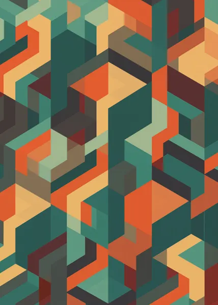 Colorful Isometric Blocks by Andreas Magnusson
