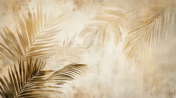 Golden Palm Fronds by Uta Naumann