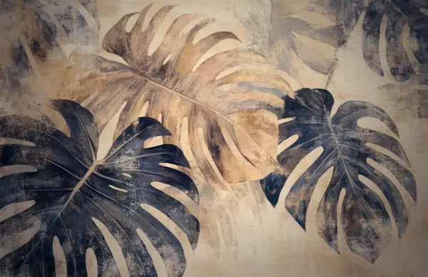 Muted Tropical Monstera by Uta Naumann