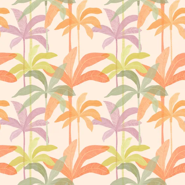 Colorful Palm Trees by Kristian Gallagher