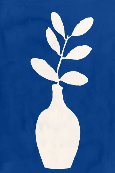 Indigo Plant Vase by cartissi