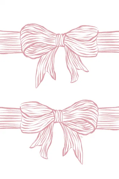 Pink Ribbon Bows by Martina