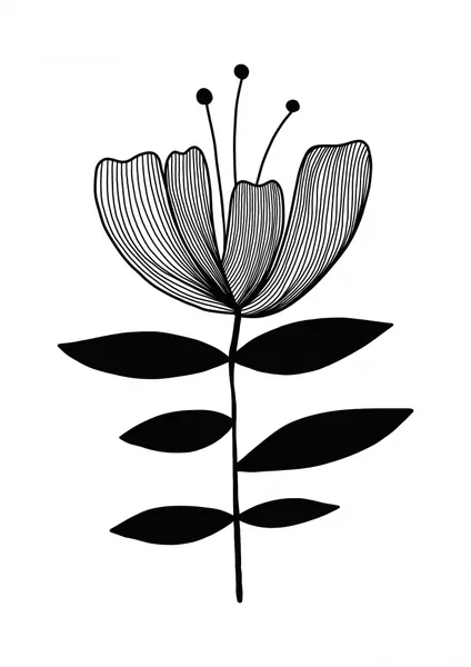 Minimalist Botanical Lines by Bainai