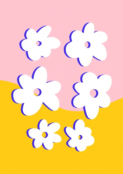 Groovy Doodle Flowers by Bainai