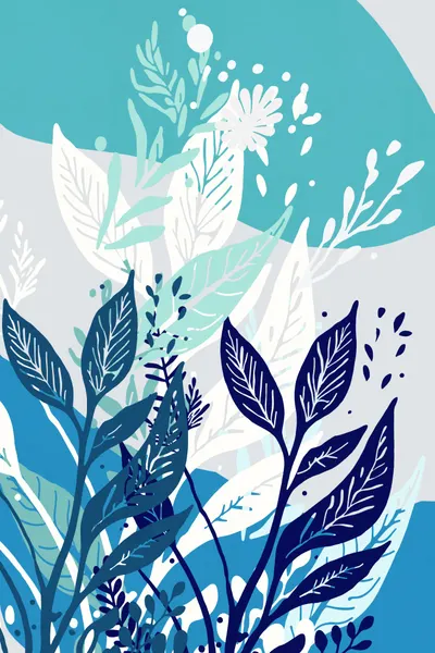 Tranquil Blue Botanicals by casa cartissi