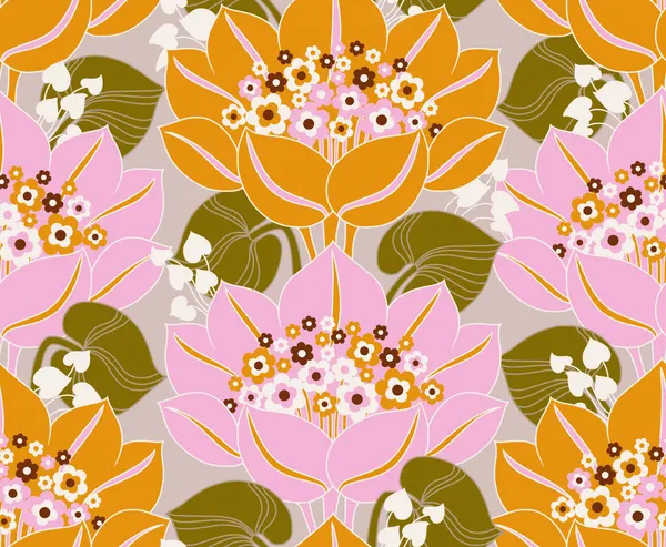 Groovy Floral Pattern by Annick