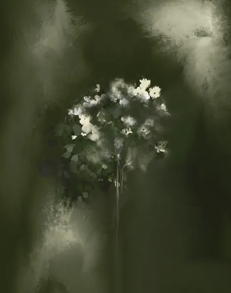 Tranquil White Blooms by Josie George