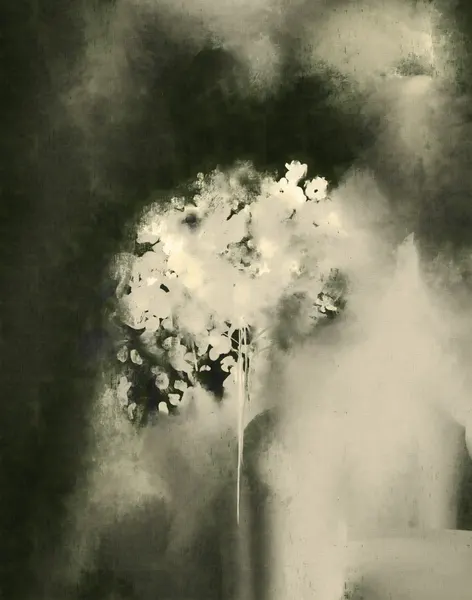 Glowing Abstract Flowers by Josie George