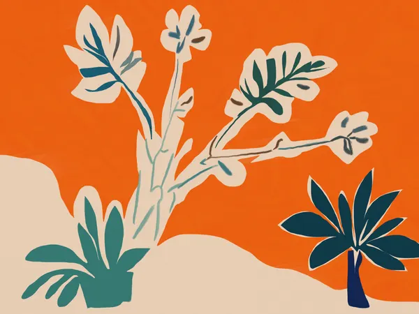 Abstract Desert Plants by Little Dean